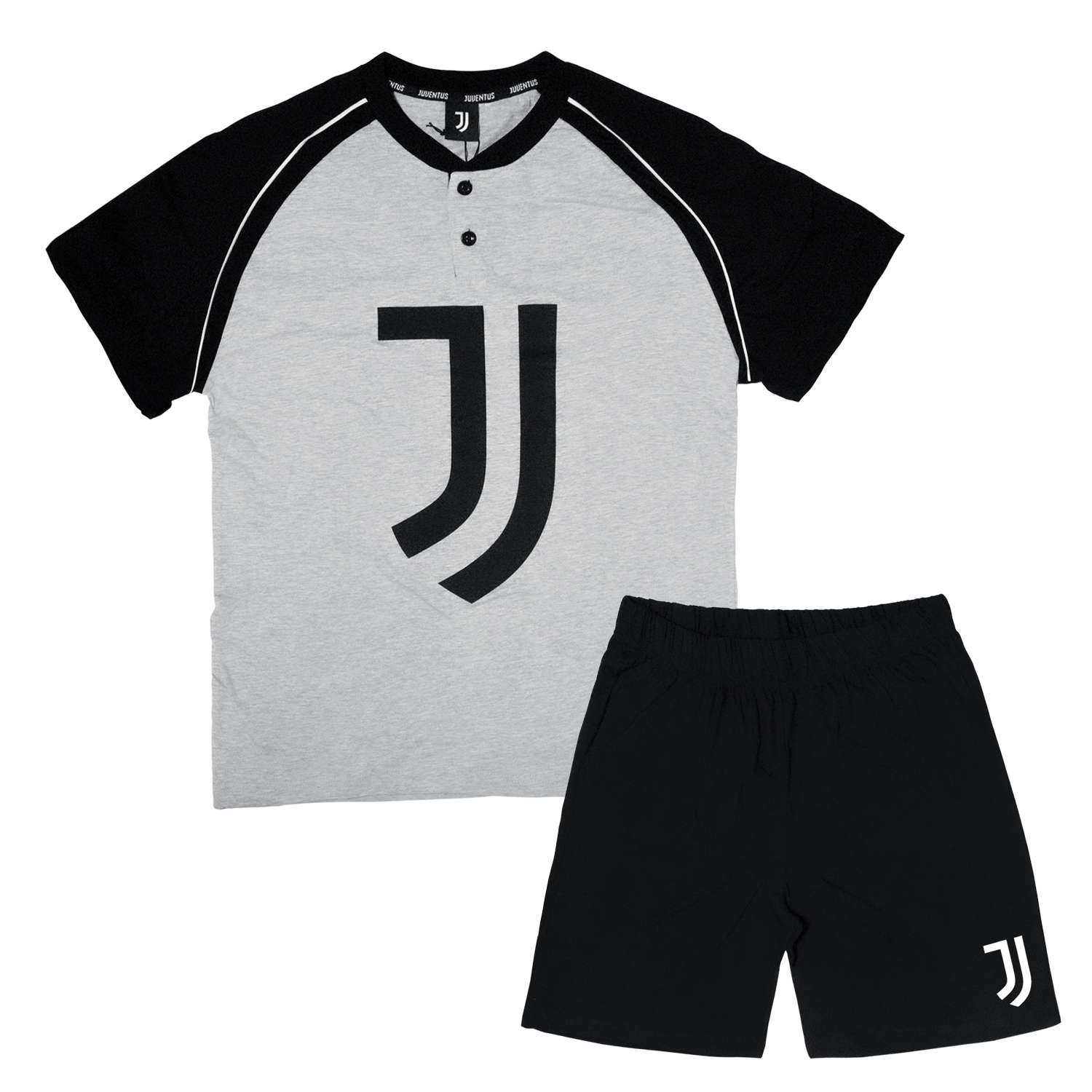 Pigiama Juventus Prodotto Ufficiale Calcio Juve Uomo Adulto JU14086  (Grigio)